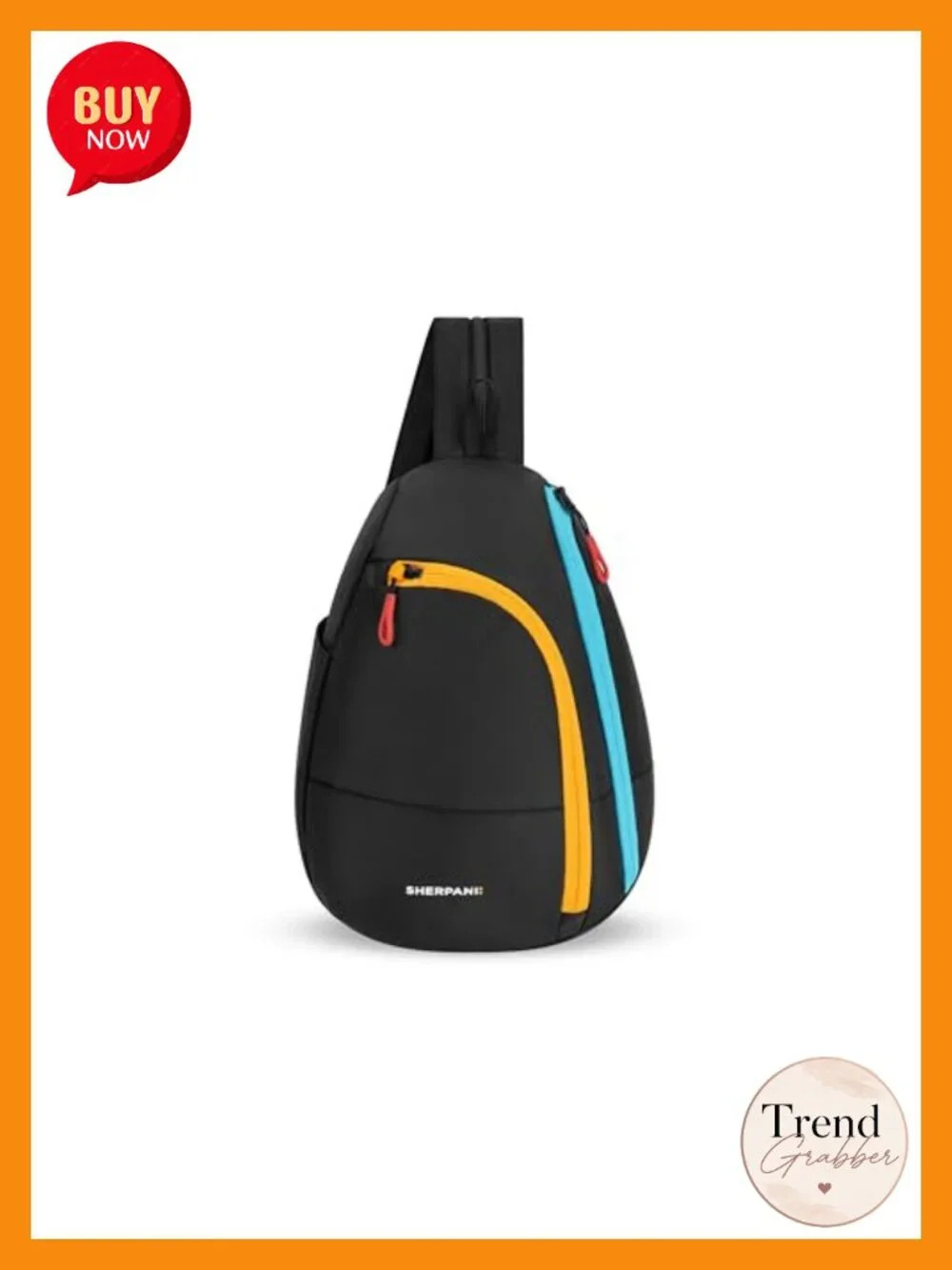 Sling Backpack Convertible Crossbody Water Resistant RFID Blocking Nylon